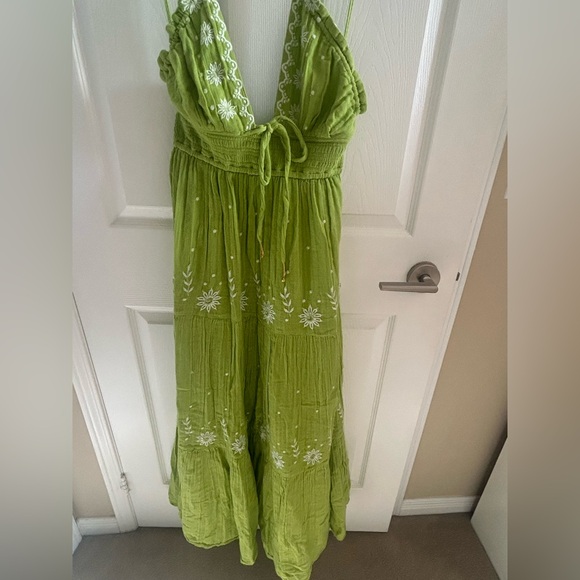 Free People Real Love Embroidered Maxi Dress  size medium - Picture 2 of 5